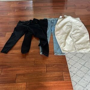 Lot of 4 pairs of SALVAGE pants - all zippers need to be fixed, great condition